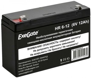   Exegate HR 6-12 (6V 12Ah)  F1