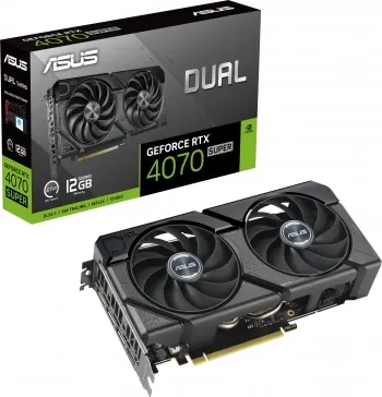  Asus PCI-E 4.0 DUAL-RTX4070S-12G-EVO NVIDIA GeForce RTX 4070 Super 12Gb 192bit GDDR6X 247