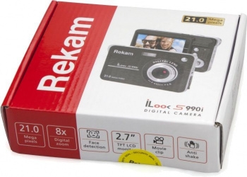  Rekam iLook S990i  21Mpix 2.7 720p SDHC/MMC CMOS IS el/Li-Ion