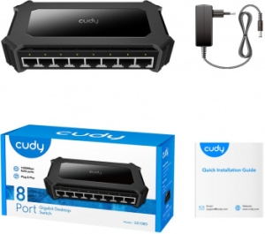  Cudy GS108D (L2) 8x1/ 