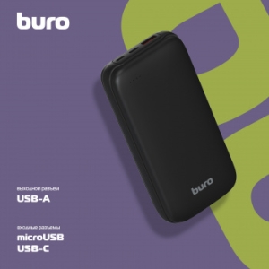   Buro BP20A 20000mAh 10W 2A USB-A  (BP20A10PBK)