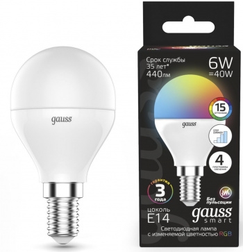   6W E14 RGBW+ LED