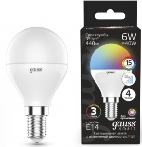   6W E14 RGBW+ LED