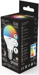   6W E14 RGBW+ LED