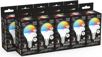   6W E14 RGBW+ LED
