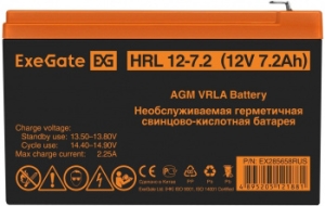  ExeGate EX285658RUS HRL 12-7.2 (12V 7.2Ah, 1227W,  F2)