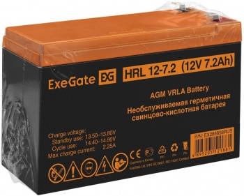  ExeGate EX285658RUS HRL 12-7.2 (12V 7.2Ah, 1227W,  F2)