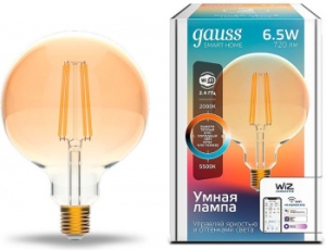    Gauss Smart Home DIM+CCT E27 G95 Golden 6,5  2000-5500  1/40