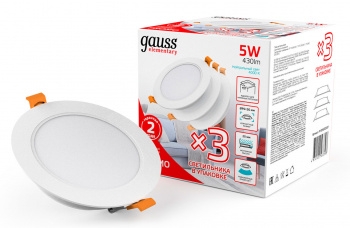  Gauss Elementary Downlight 5 4000K   (9100420205T)