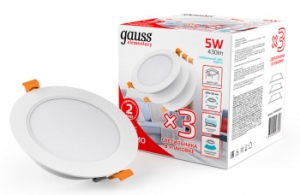  Gauss Elementary Downlight 5 4000K   (9100420205T)