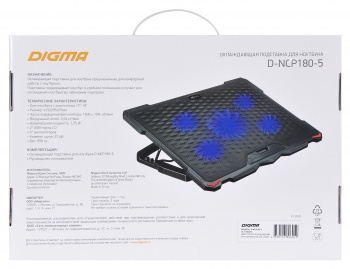    Digma D-NCP180-5 18415x295x25 2xUSB 5x 79/150FAN 850 
