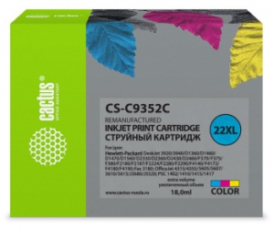   Cactus CS-C9352C   22XL HP DeskJet 3920/3940/D1360/D1460/D1470/D156