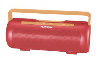 Аудиомагнитола Telefunken TF-PS1231B красный/оранжевый 4Вт/BT/microSD