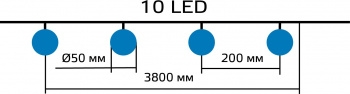      10 LED      Solar, 1/24