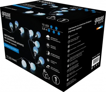      10 LED      Solar, 1/24