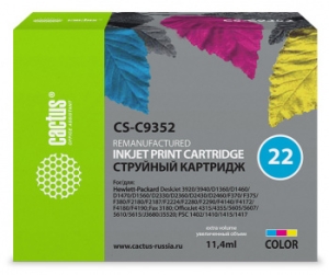   Cactus CS-C9352   22 HP DeskJet 3920/3940/D1360/D1460/D1470 (15ml)