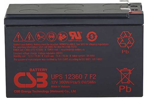  CSB UPS123607 (12V 7.5Ah) F2