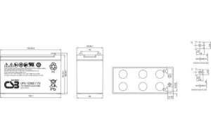  CSB UPS123607 (12V 7.5Ah) F2