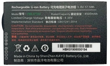 Аккумулятор Urovo ACCDT40-HBLDT40S HBLDT40 3.8V 4500mAh для DT40 Battery для DT40 (упак.:1шт)