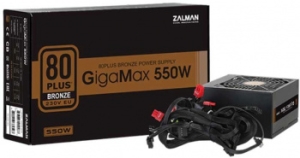   Zalman ZM550-GVII, 550W, ATX12V v2.31, EPS, APFC, 12cm Fan, 80+ Bronze, Retail