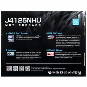   Biostar J4125NHU (Intel Celeron J4125 onboard)