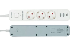    EPS-3-CU2-W-2 2.0  3, 10, 1xType-C PD, 2  USB QC, 2, .