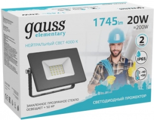   Elementary 20W 1745lm 4000 200-240V IP65  LED