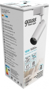  GAUSS   16W 1680lm 4000K 180-220V IP20 65*206  LED 1/40 TR081