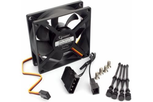  Gembird, 80x80x25, , 3 pin/4pin Molex,  30 