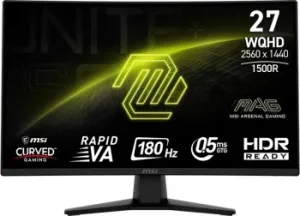  MSI MAG 274CQF, , 27 Curved 1500R, 16:9, Rapid VA, 2560x1440, 0,5ms, 300cd, 180Hz, 2x