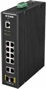   D-Link DIS-200G-12S/A1A, L2 Managed Industrial Switch with 10 10/100/1000Base-T and 2 10