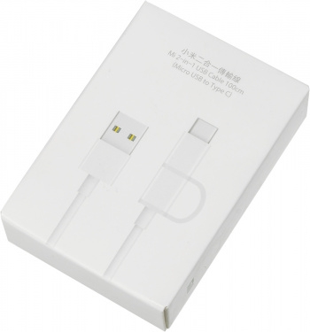 USB- XIAOMI Mi 2-in-1 USB Cable Micro-USB to Type-C (100cm)
