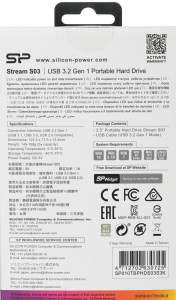    Silicon Power USB 3.0 1Tb SP010TBPHDS03S3K Stream 2.5 
