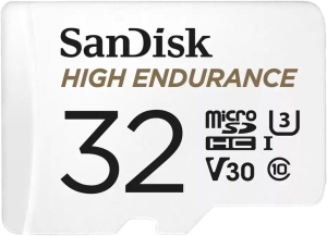   microSD 32GB SanDisk microSDHC Class 10 UHS-I U3 V30 High Endurance Video Monitoring Card