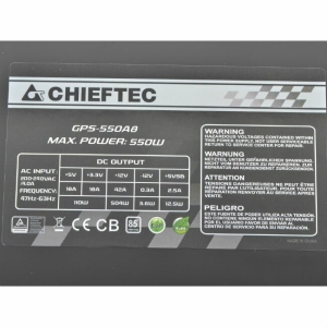   Chieftec 550W RTL GPS-550A8 {ATX-12V V.2.3 PSU with 12 cm fan, Active PFC, fficiency >8