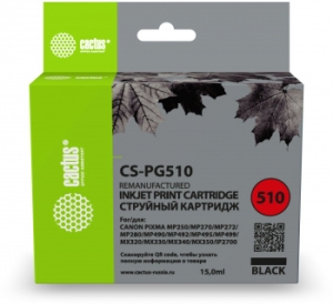   Cactus CS-PG510   Canon Pixma MP240/ MP250/MP260/ MP270 (9ml)