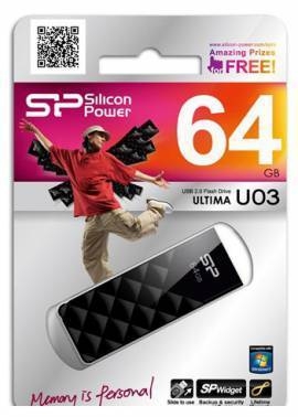   Silicon Power USB Drive 64Gb Ultima U03 SP064GBUF2U03V1K {USB2.0, Black}
