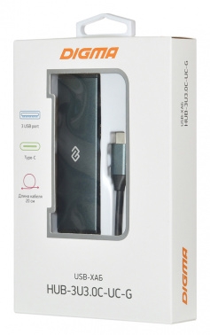  USB-C Digma HUB-3U3.0-UC-G 4. 