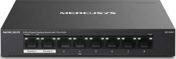   Mercusys MS108GP  8   (7  PoE+)