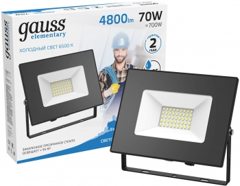   LED 70 IP65 6500 . Gauss 613100370