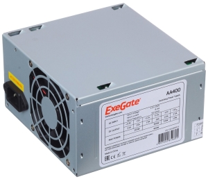   Exegate EX253682RUS-S AA400, ATX, SC, 8cm fan, 24p+4p, 2*SATA, 1*IDE +  220V  