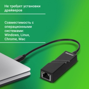   Ethernet Digma D-USBC-LAN100 USB Type-C