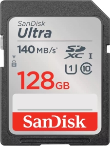   SD 128GB SanDisk SDXC Class 10 UHS-I Ultra 140MB/s