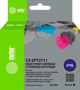  Cactus CS-EPT2711 27XL  (22.4)  Epson WorkForce WF-3620/3640/7110/7210