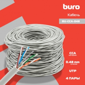   Buro BU-CCA-048 UTP 4  cat5E solid 0.48 CCA 305 