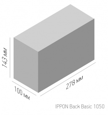    Ippon Back  Basic 1050 600 1050 