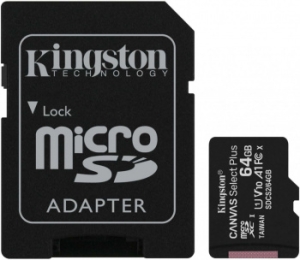   microSDHC 64GB microSDXC Class10 Kingston  Class10 UHS-I Canvas Select up to 