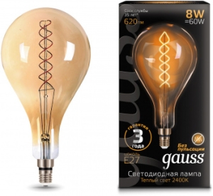  Filament 160 8W 620lm 2400 27 golden flexible LED