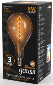  Filament 160 8W 620lm 2400 27 golden flexible LED