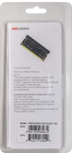  Hikvision 8Gb DDR4 3200Mhz SODIMM  DIMM  PC25600, HKED4082CAB1G4ZB1/8G